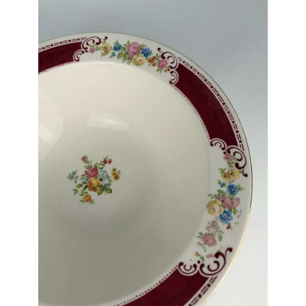 🇺🇸  Homer‎ Laughlin Majestic Brittany Floral Vegetable Bowl 9